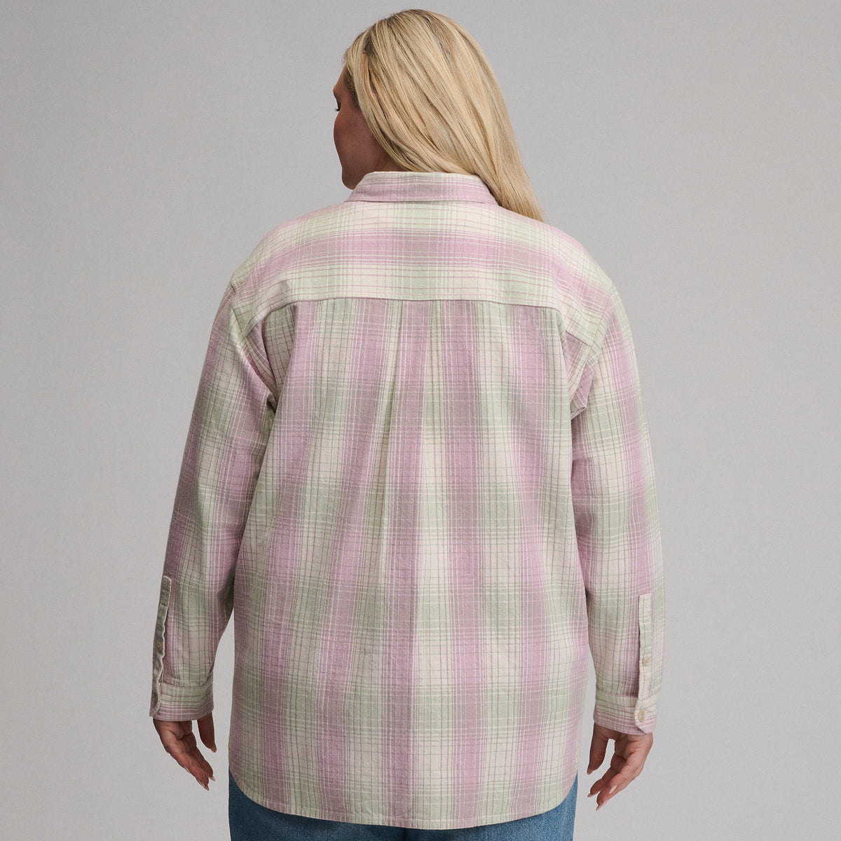 Women's Lowlands Boyfriend Overshirt-Light Pink-2