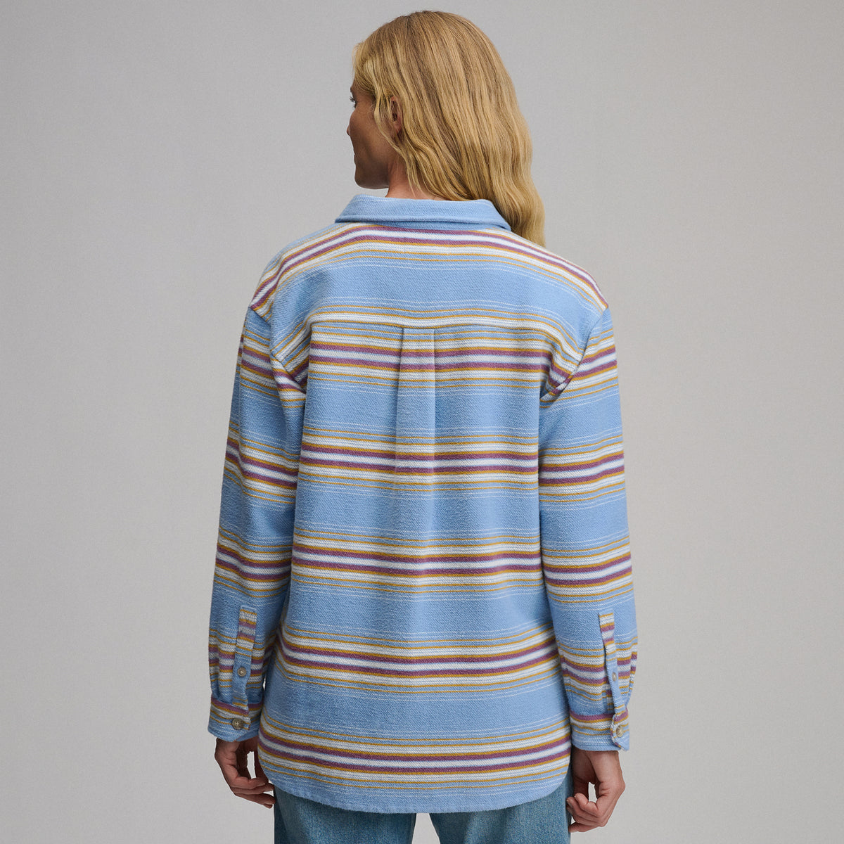 Women's Lowlands Boyfriend Overshirt-Cascade-2