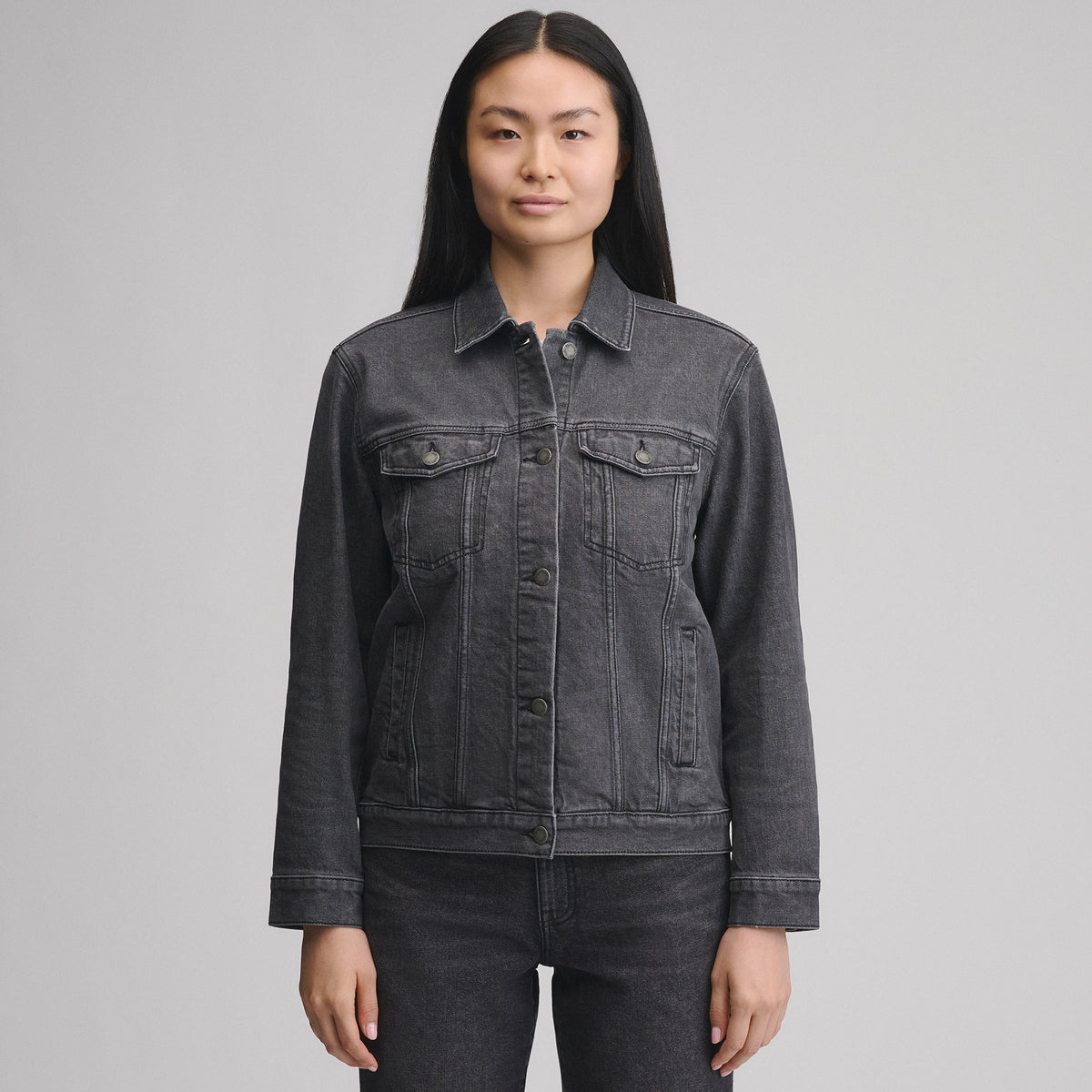 Iconic Denim Jacket-Faded Black-5