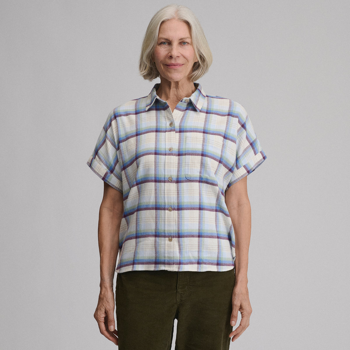 Field Flex Flannel SS-Ice-1