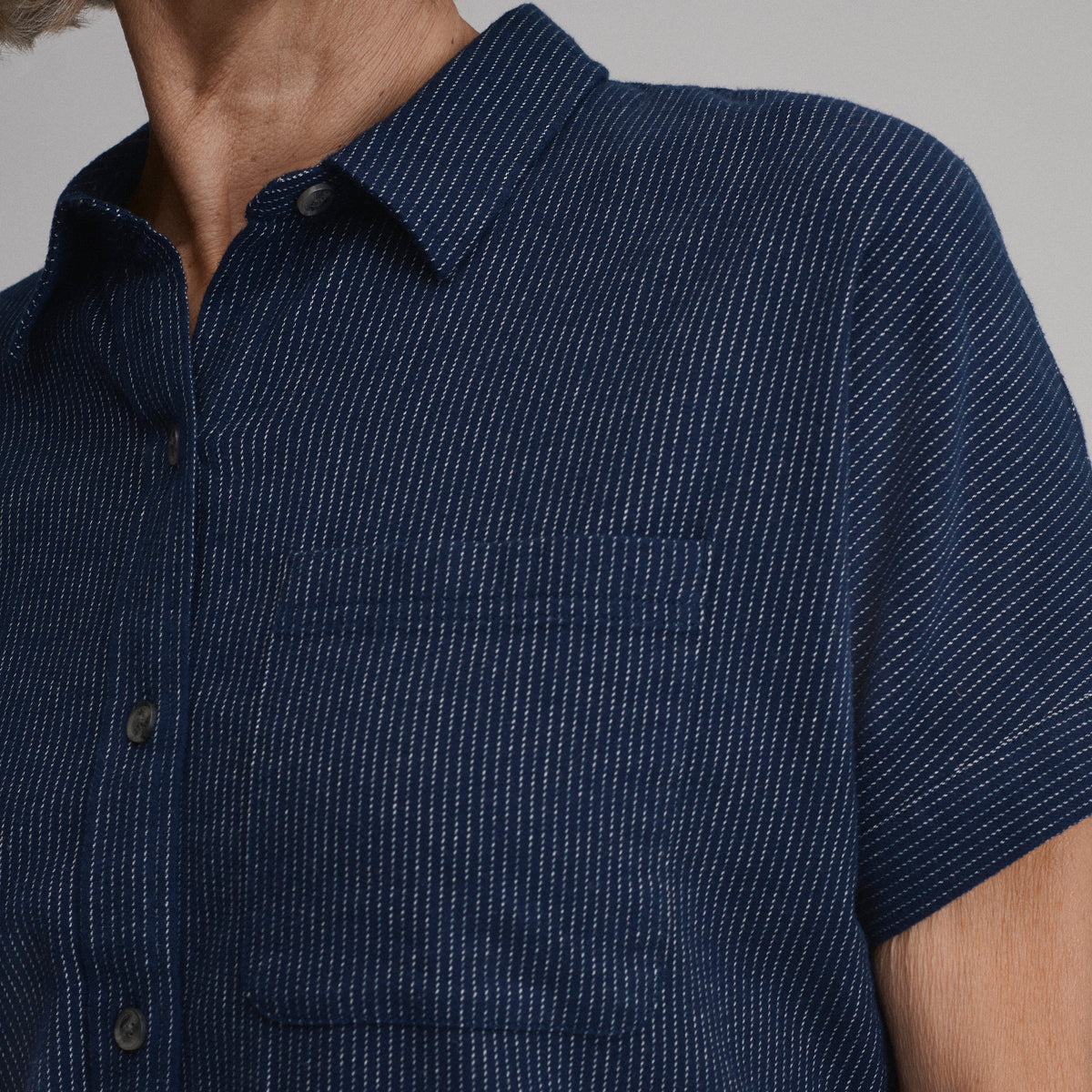 Field Flex Flannel SS-Navy-7