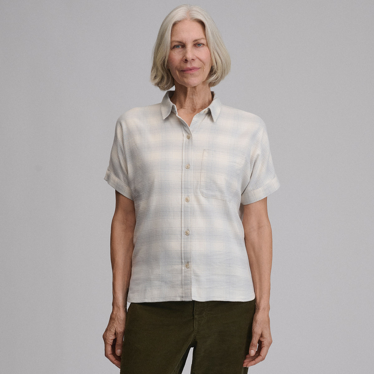 Field Flex Flannel SS-Stone-13