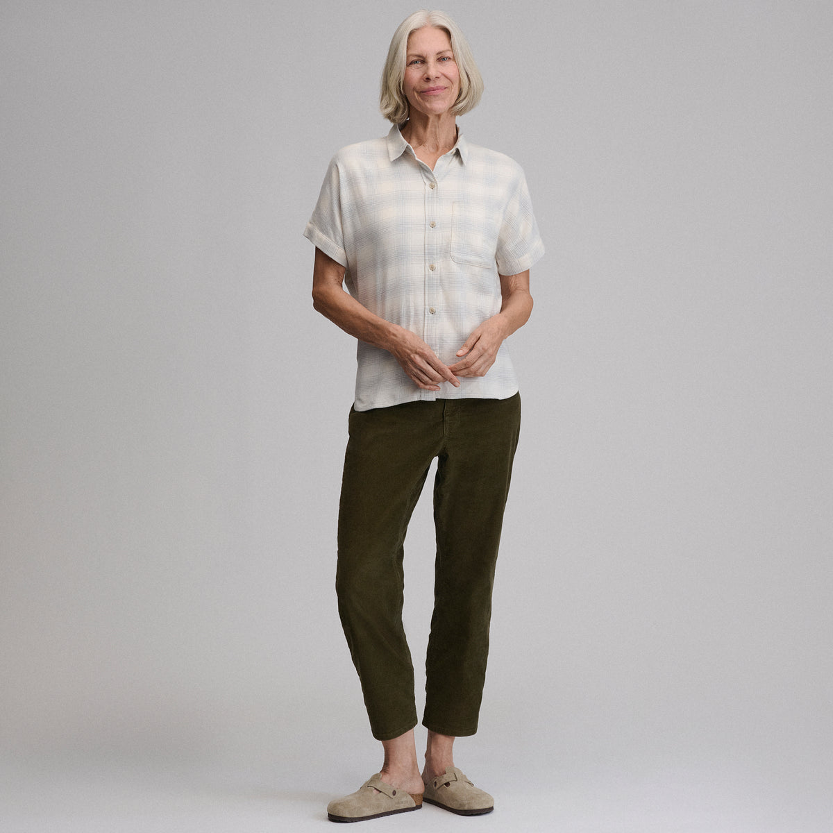 Field Flex Flannel SS-Stone-16