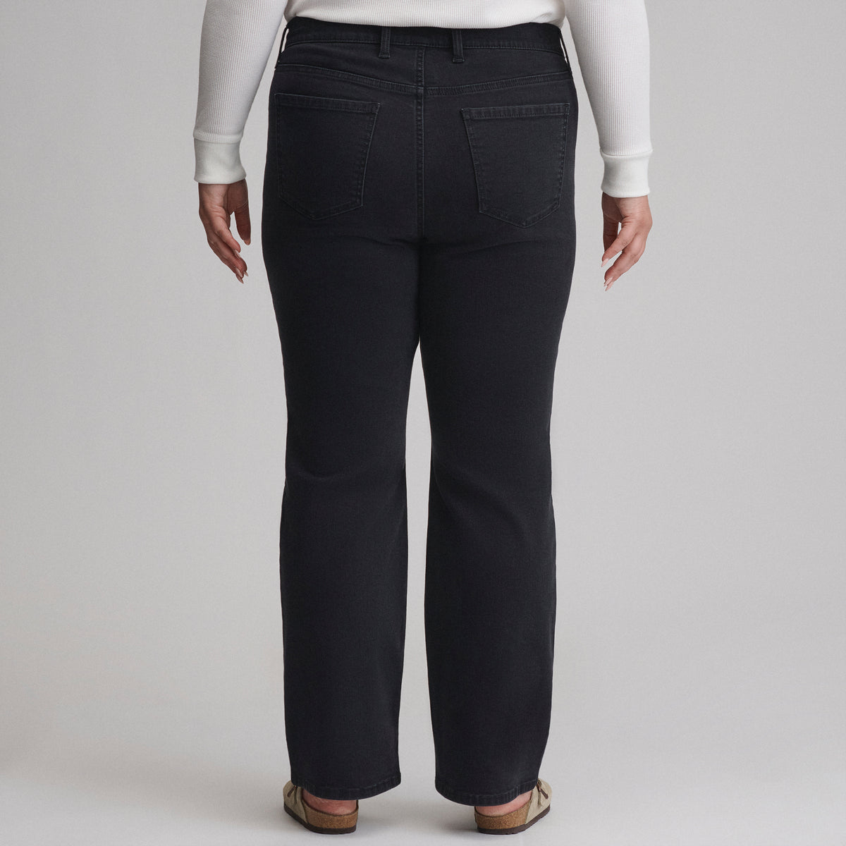 Women's Venture Stretch High-Rise Bootcut Jeans-Black-2