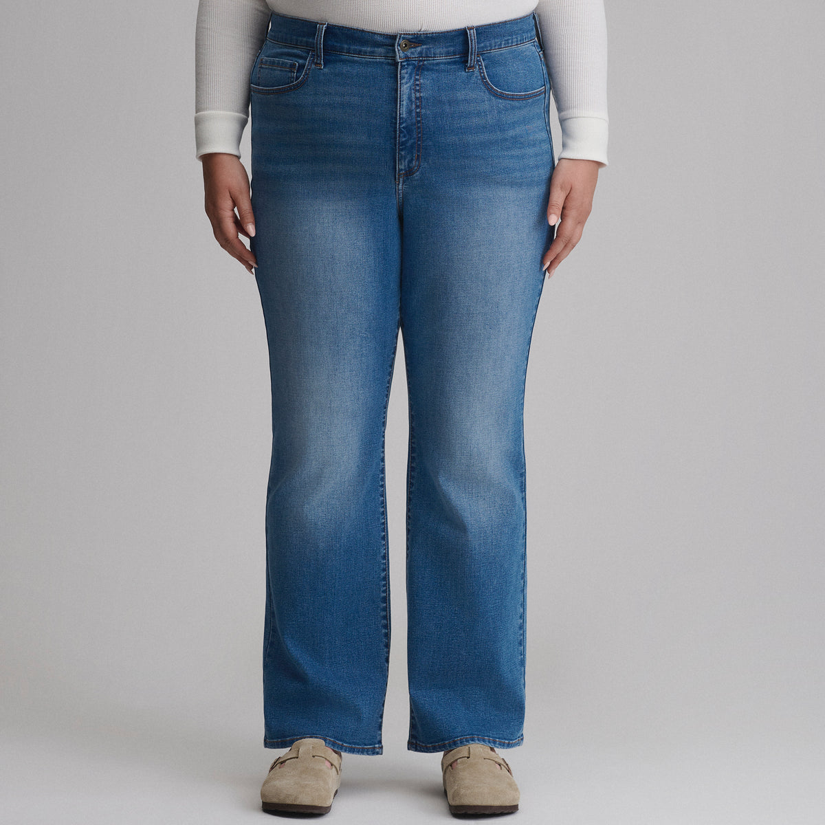 Women's Venture Stretch High-Rise Bootcut Jeans-Misty Blue-9