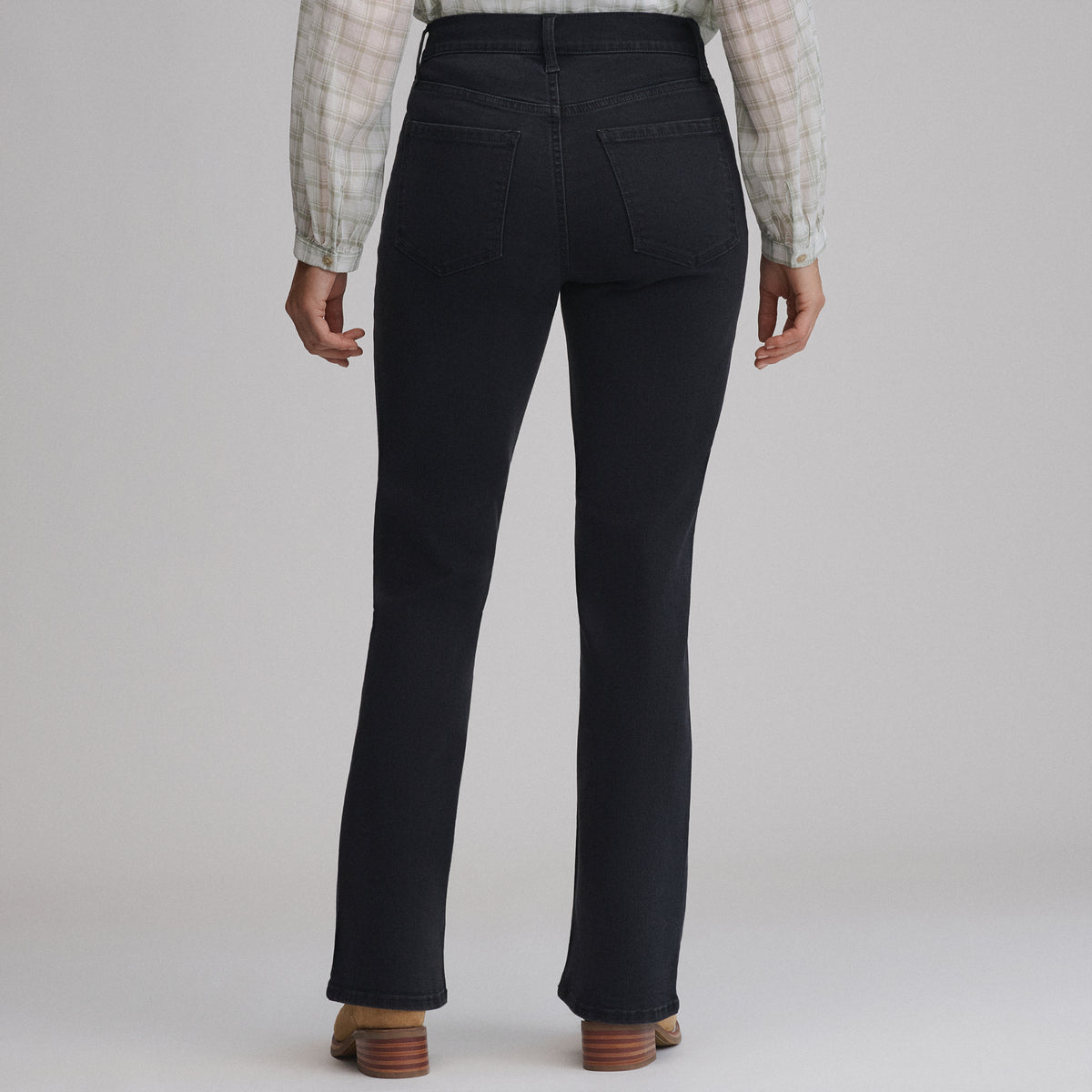 Women's Venture Stretch High-Rise Bootcut Jeans-Black-2