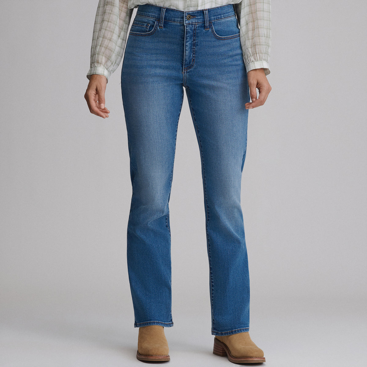 Women's Venture Stretch High-Rise Bootcut Jeans-Misty Blue-9