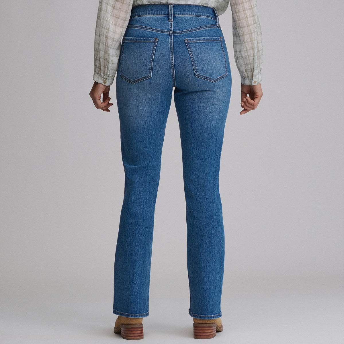 Women's Venture Stretch High-Rise Bootcut Jeans-Misty Blue-10