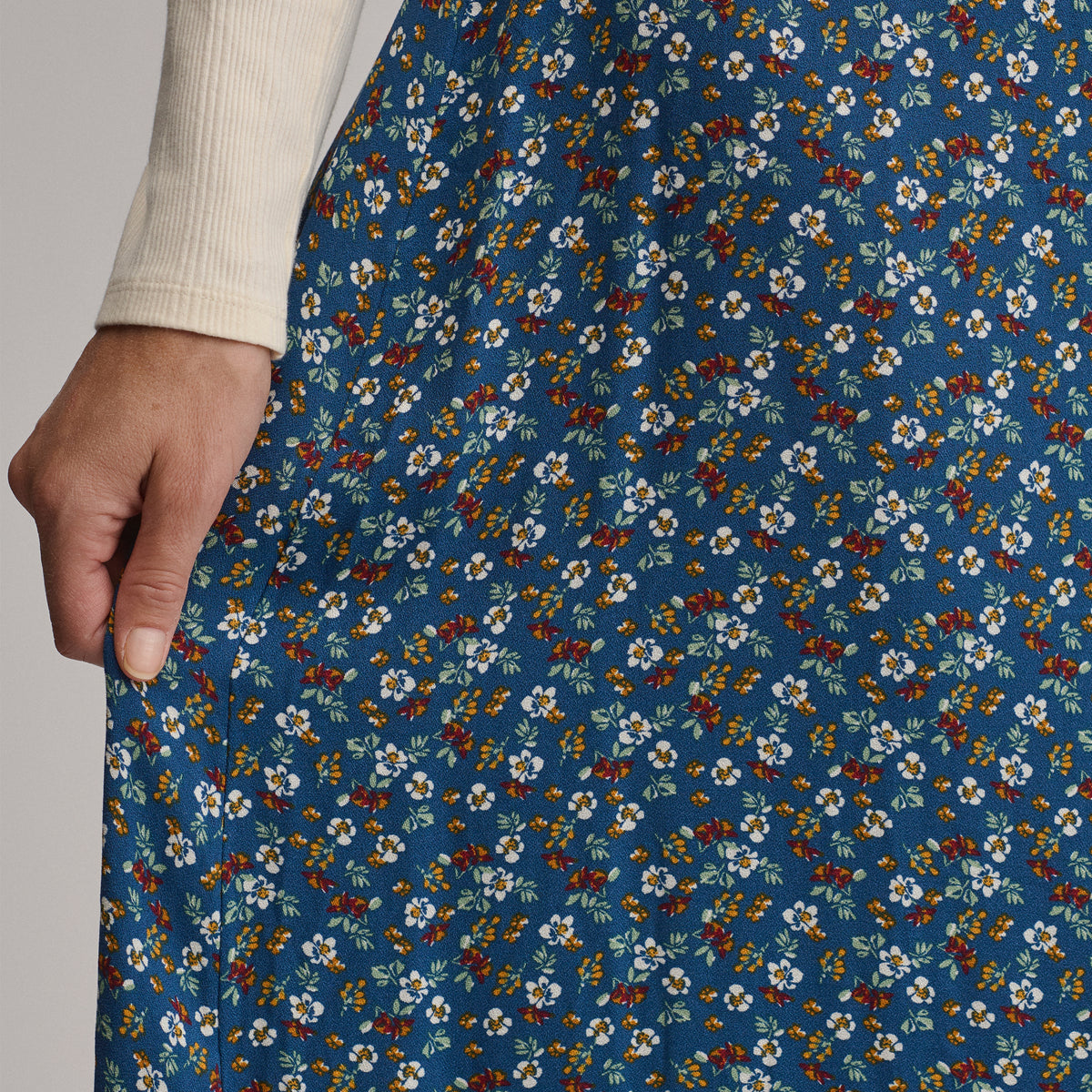 Printed Midi Skirt-Dusk-3
