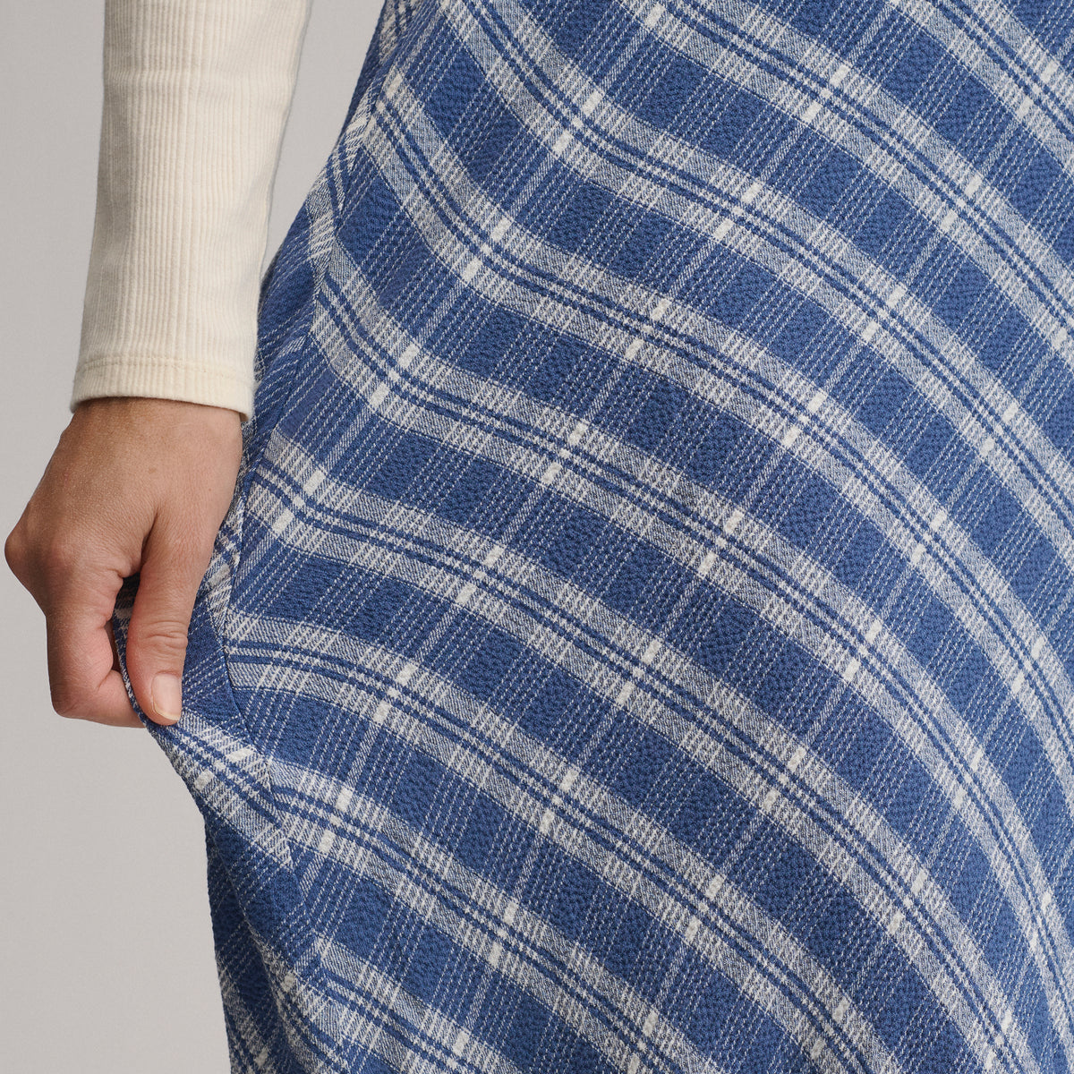Plaid Midi Skirt-Wave-3