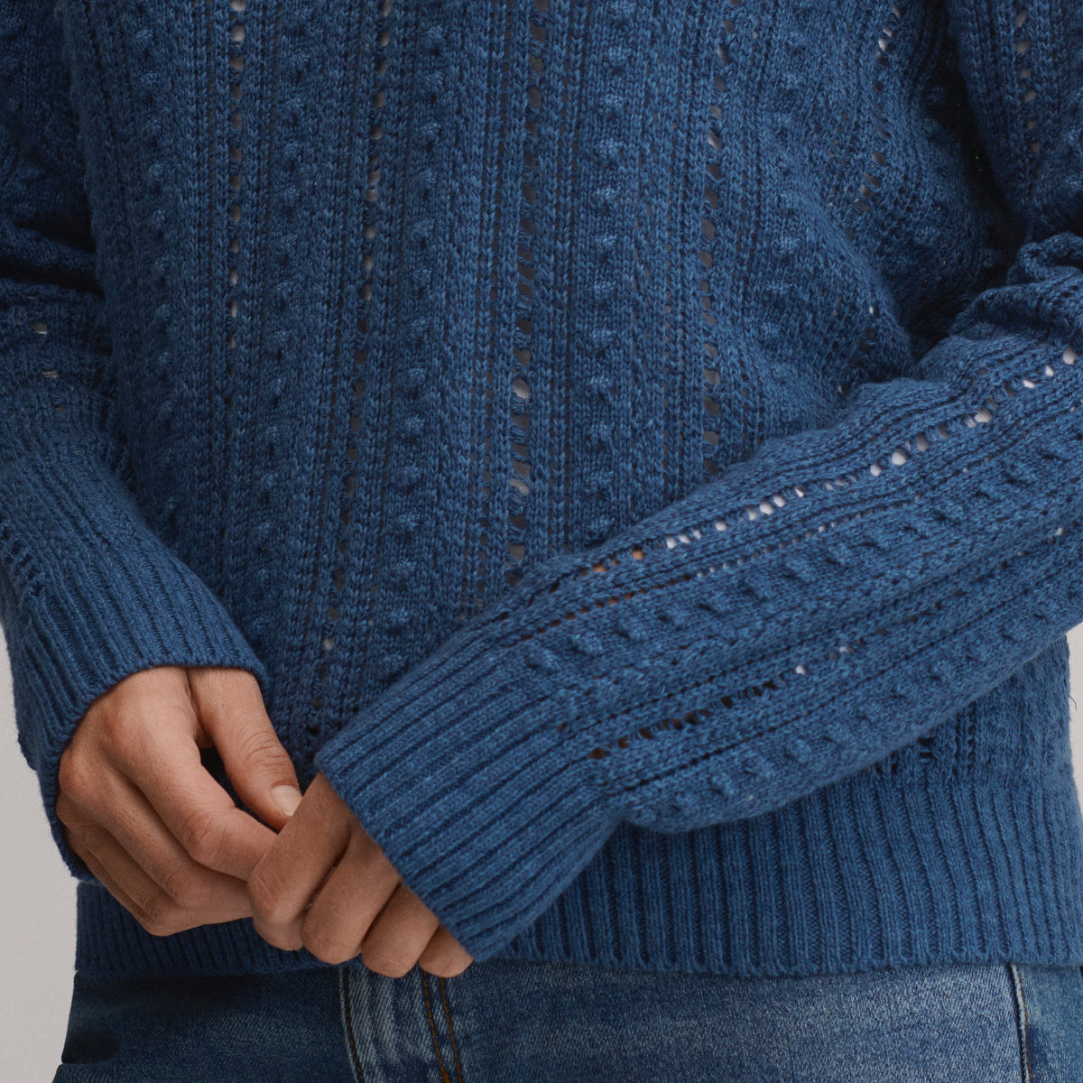 LS Slub Johnny Collar Sweater-Dusk-3