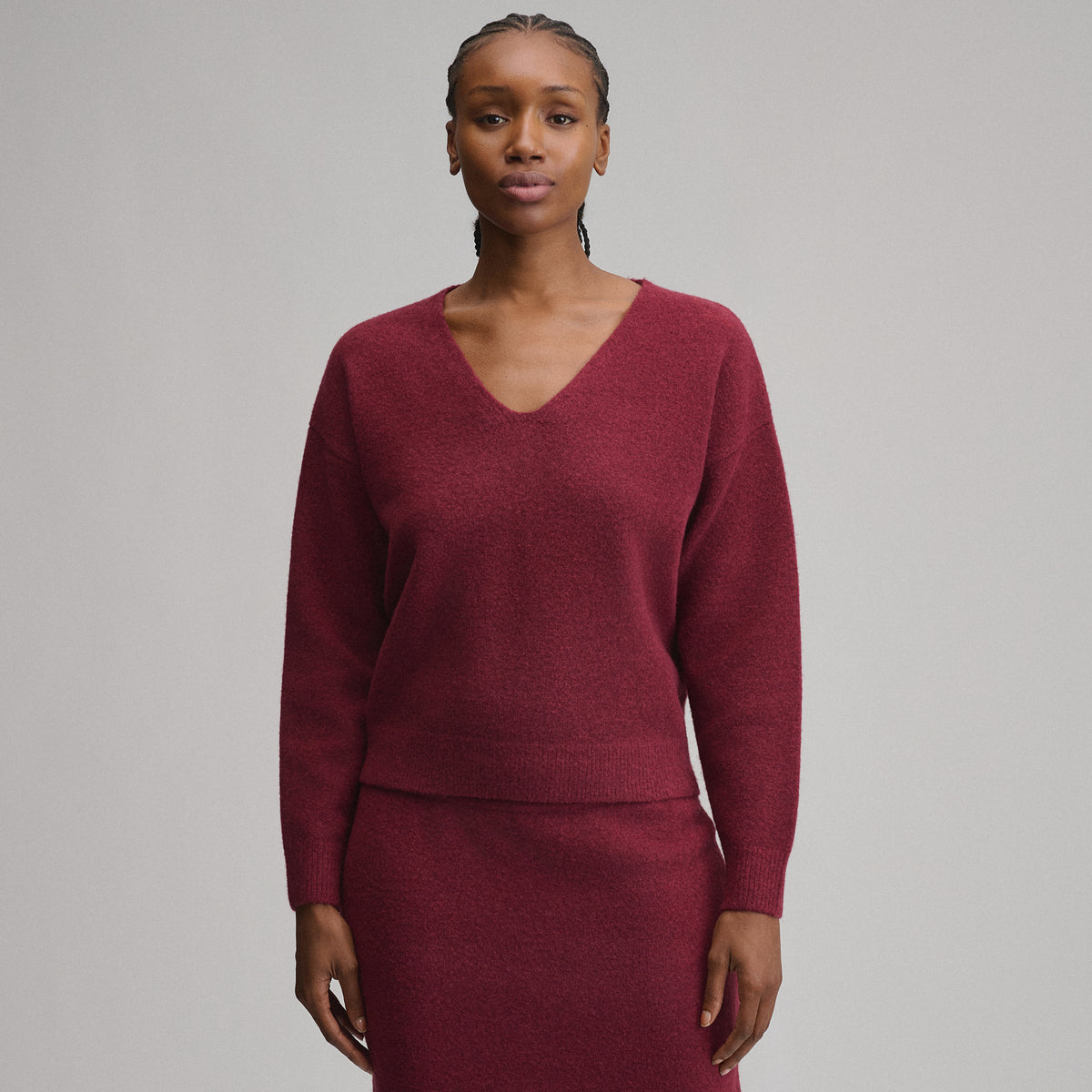 Women's V-Neck Sweater-Blossom-5