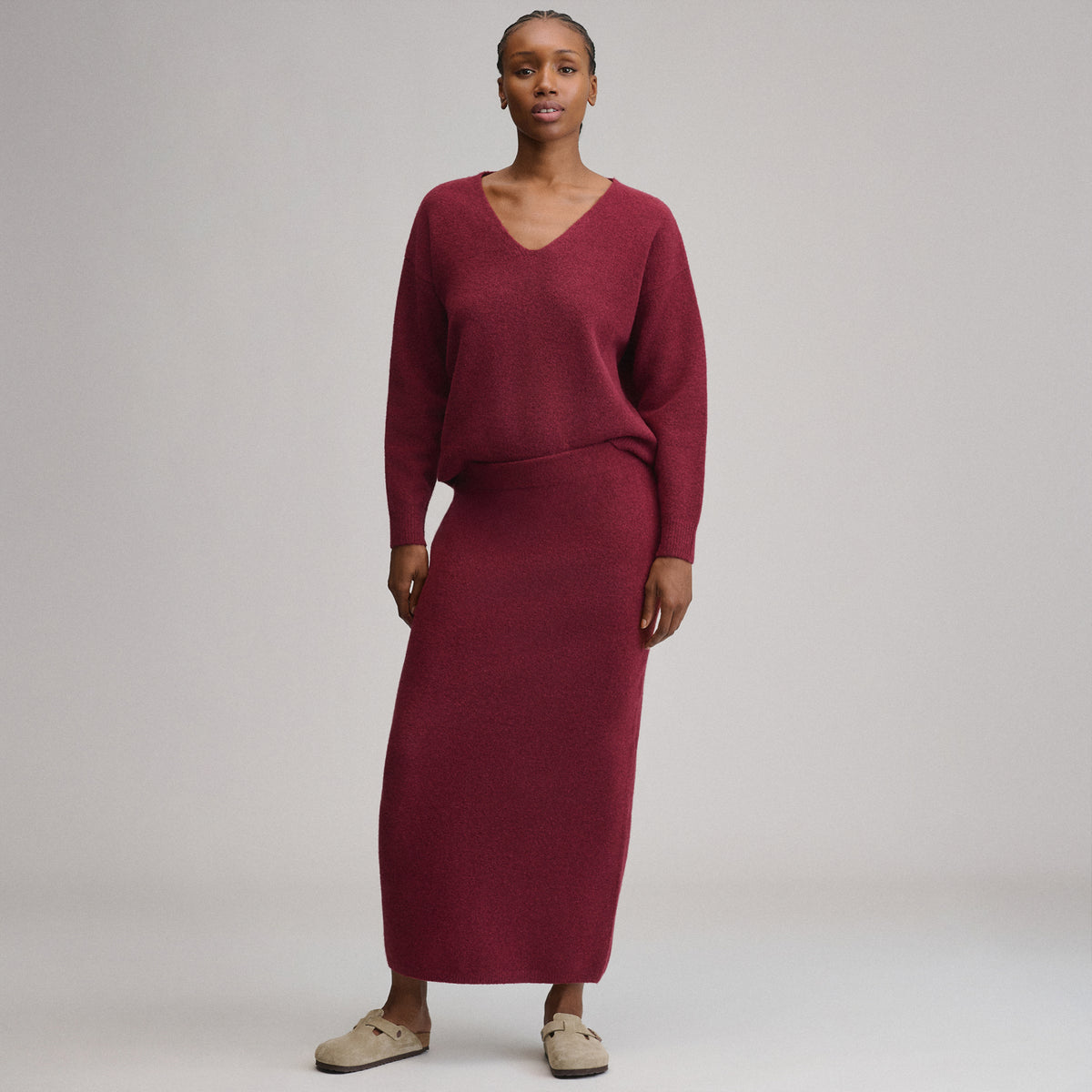 Women's V-Neck Sweater-Blossom-7