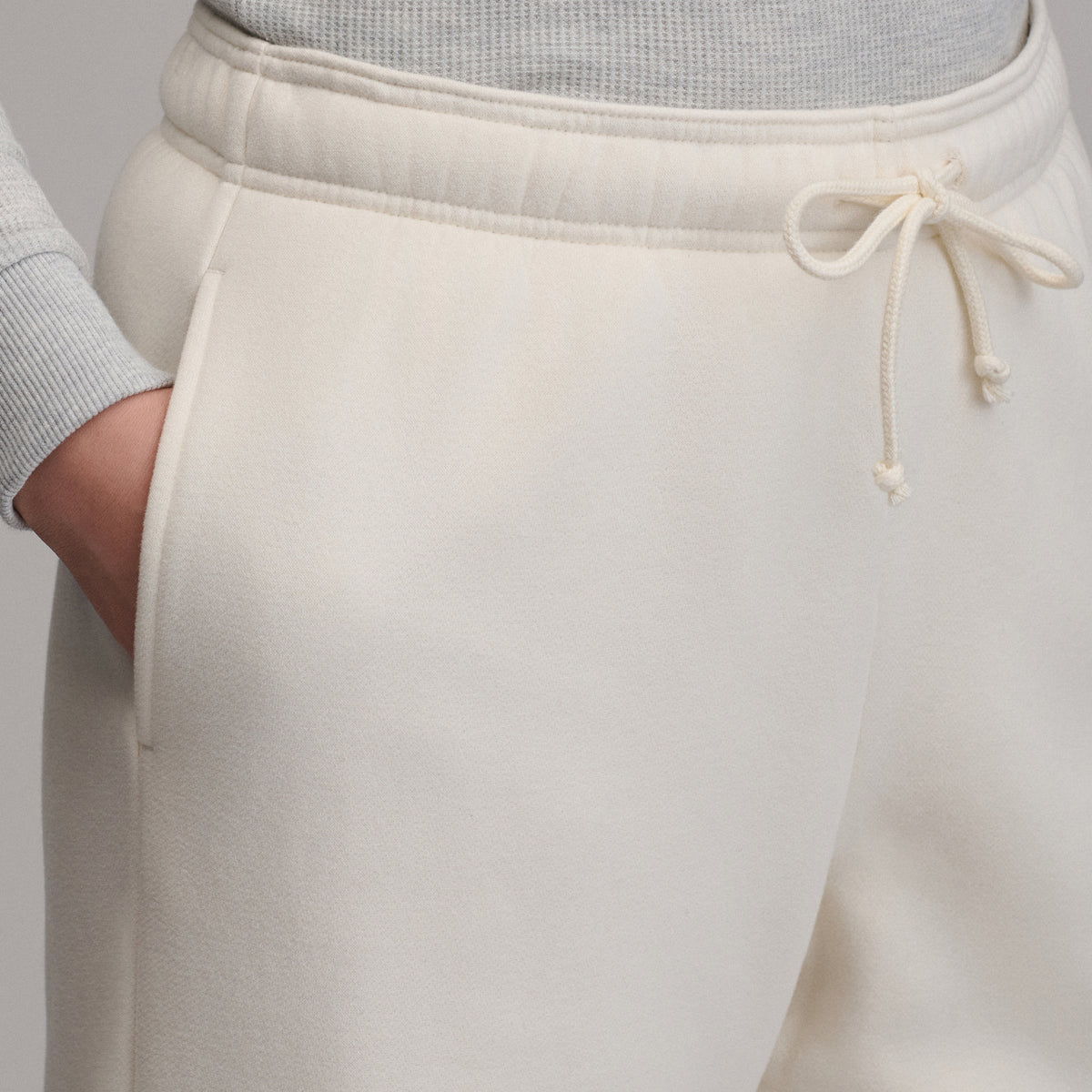 Women's The Vintage Soft Faux Sherpa Lined Jogger-Ivory-14