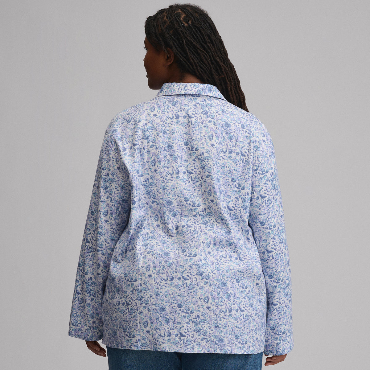 Women's Long-Sleeve Softened Sleep Shirt-Orchid-2