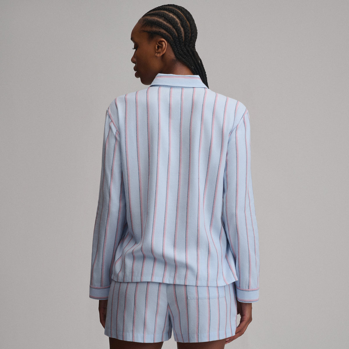 Women's Long-Sleeve Softened Sleep Shirt-Cascade-2
