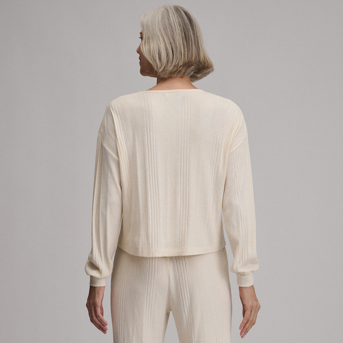 Women's Long-Sleeve Cozy Rib Crew-Heather Oatmeal-8