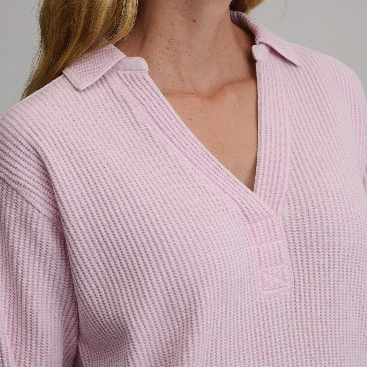 Women's Lounge Thermal Crew-Light Pink-7