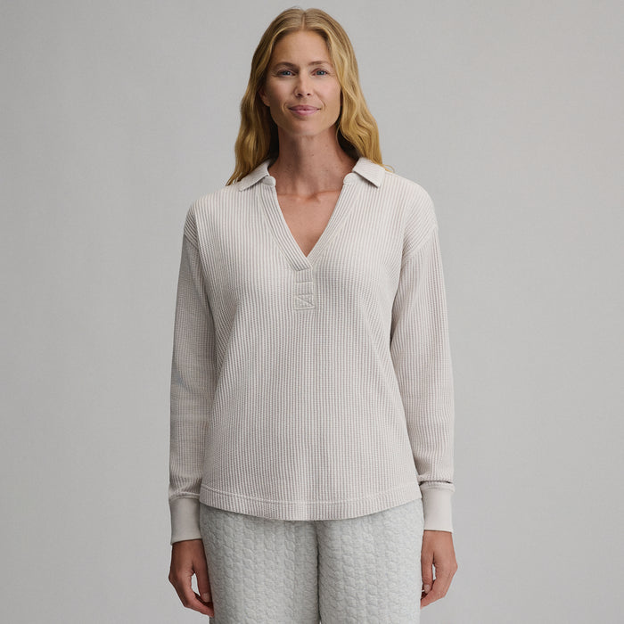 Women's Lounge Thermal Johnny Collar