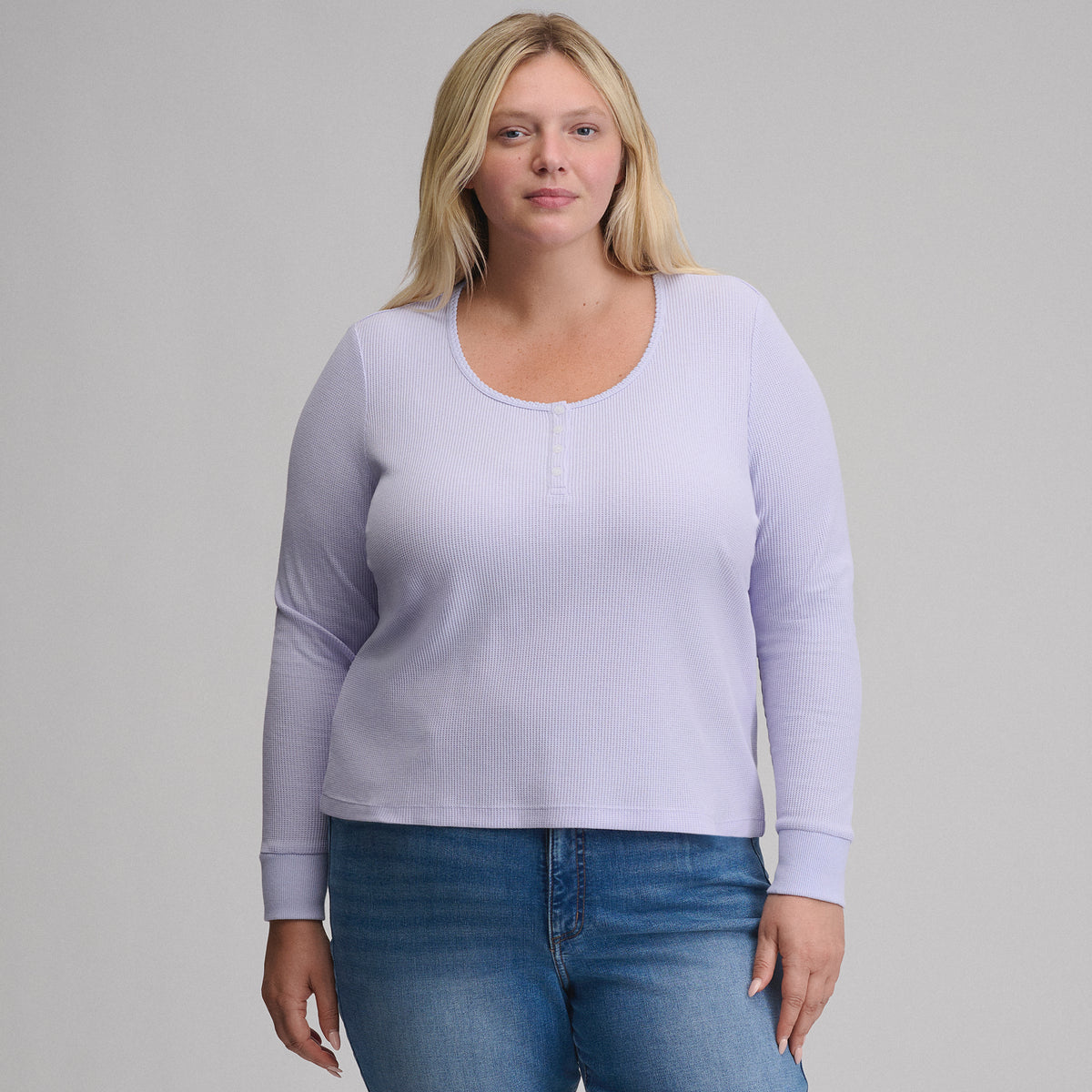 Women's Infinity Thermal Henley-Orchid-12