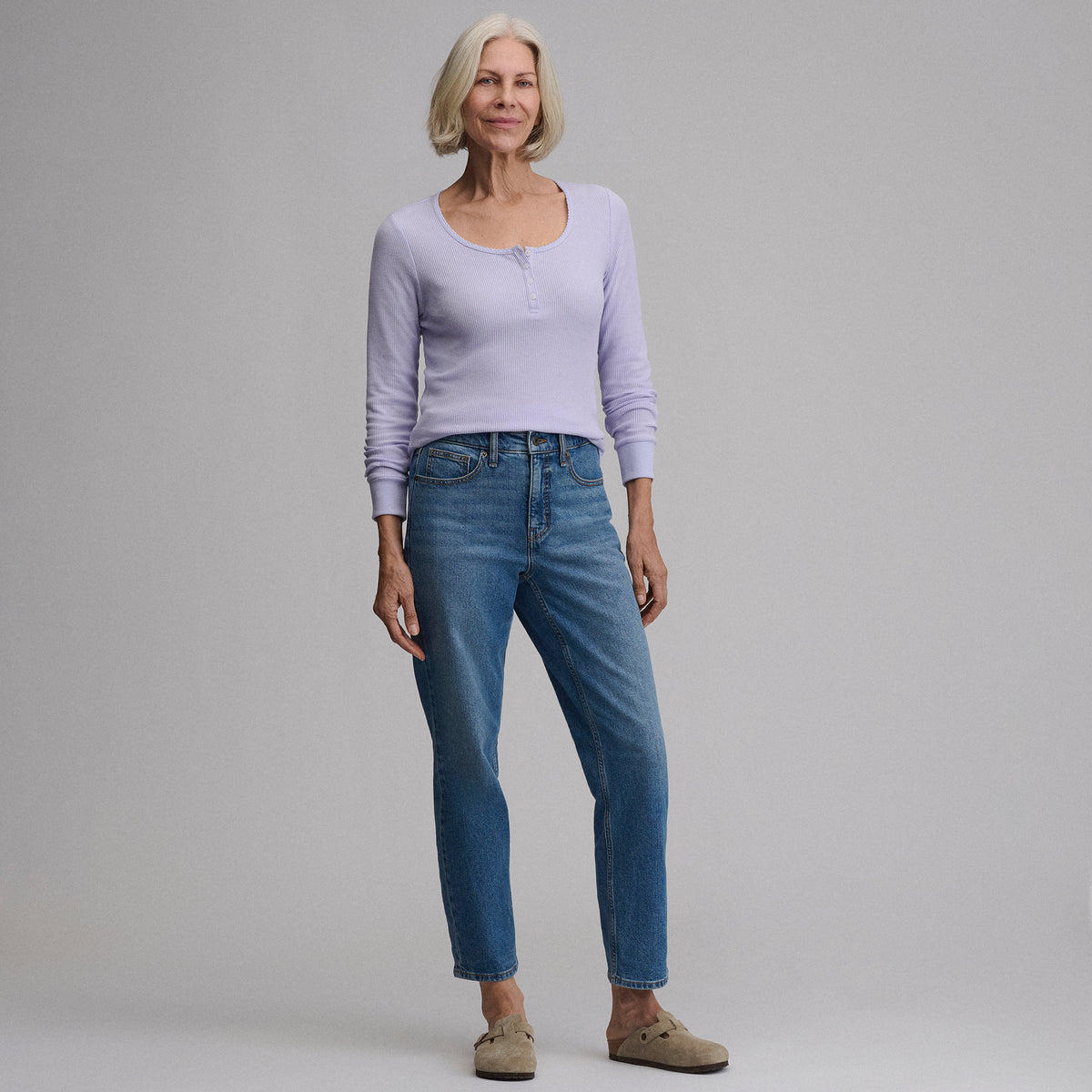 Women's Infinity Thermal Henley-Orchid-48