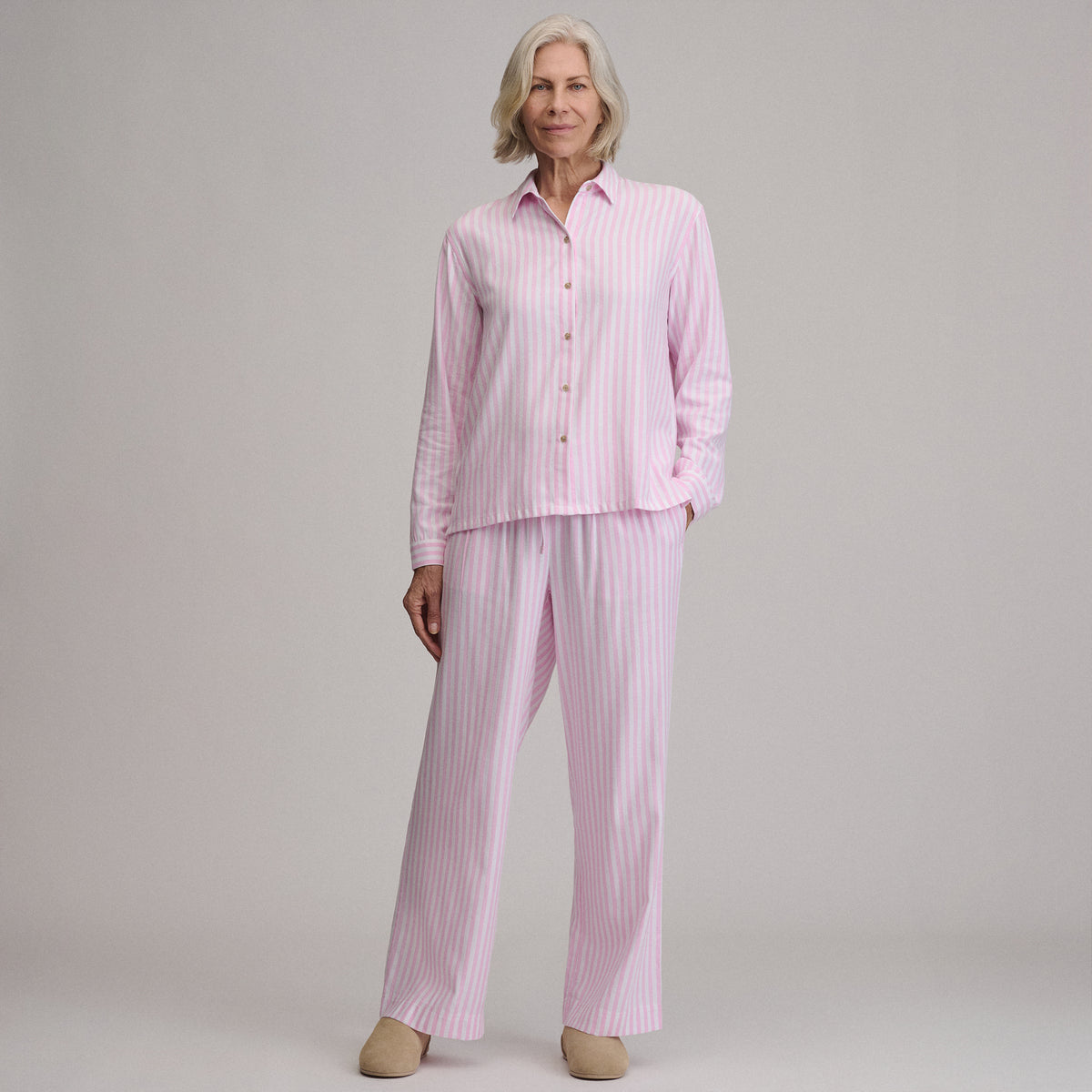 Women's Softened Sleep Pants-Light Pink-5
