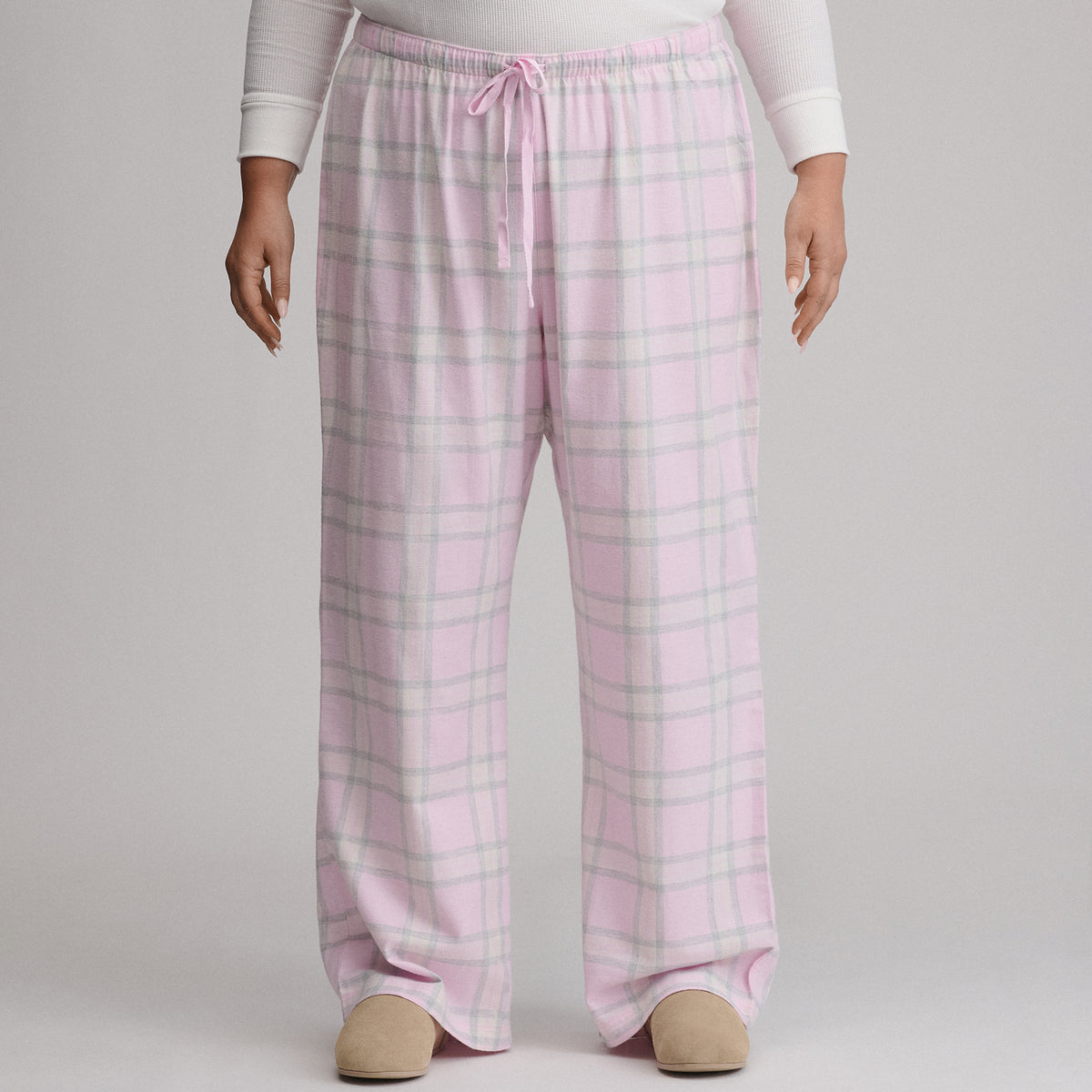 Women's Stines Flannel Sleep Pants-Light Pink-31