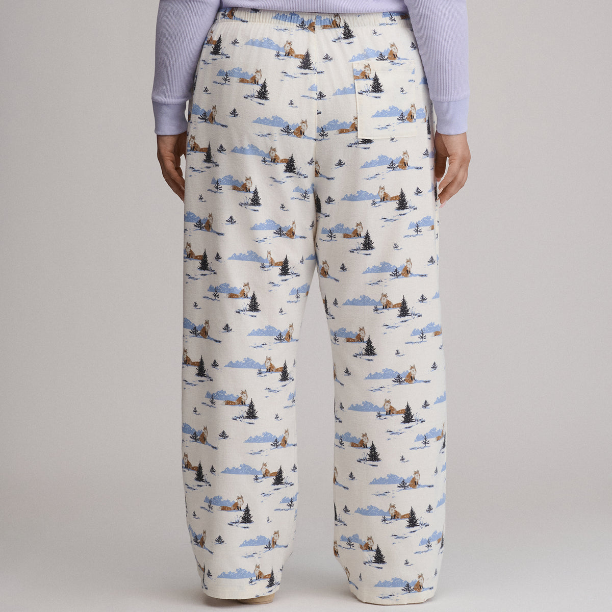 Women's Stines Flannel Sleep Pants-Snow-47