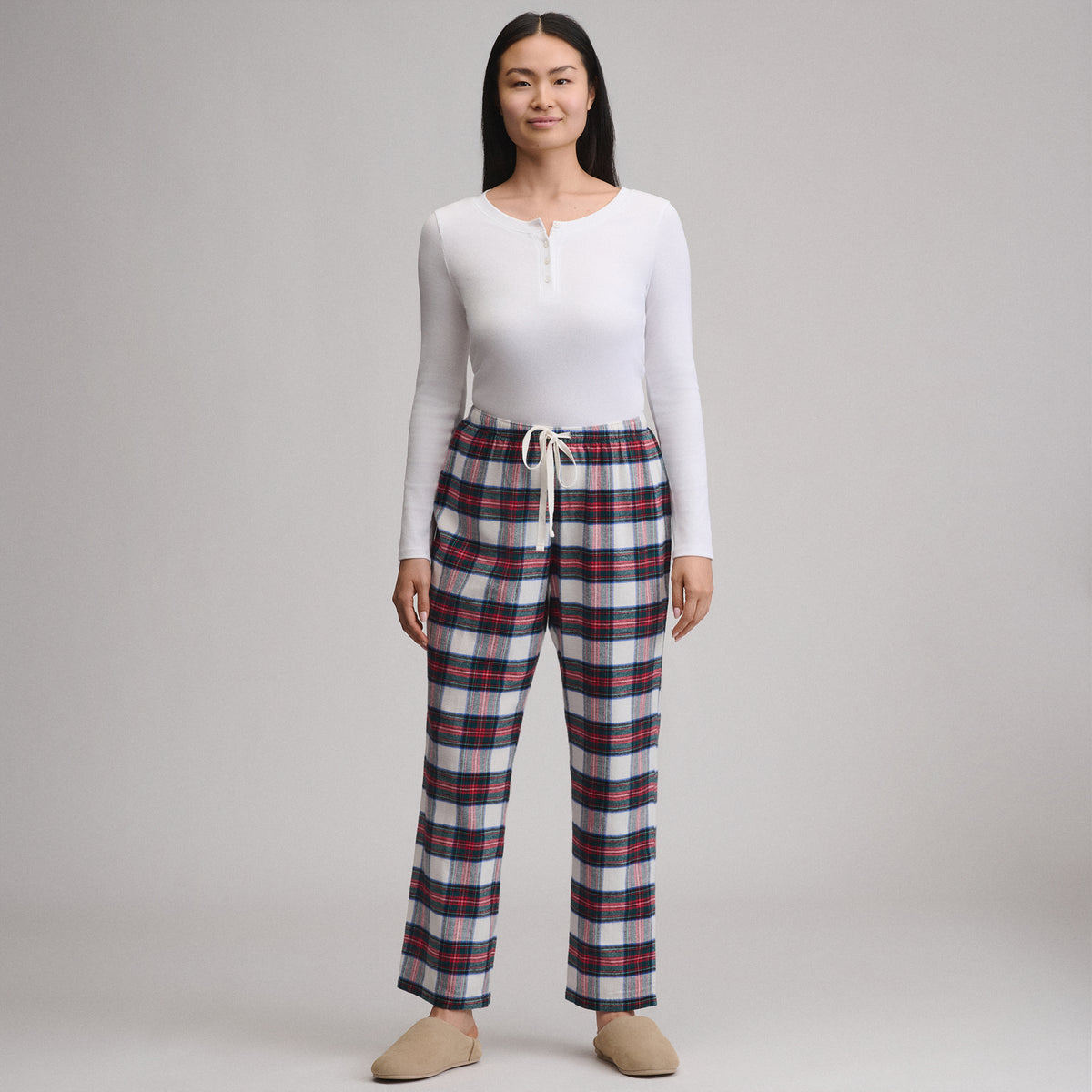Women's Stines Flannel Sleep Pants-Deep Teal-11