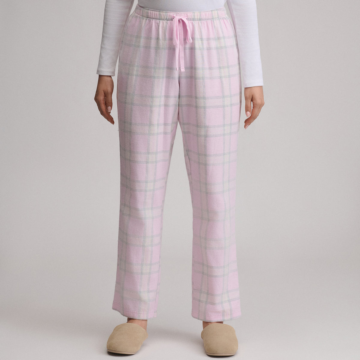 Women's Stines Flannel Sleep Pants-Light Pink-24