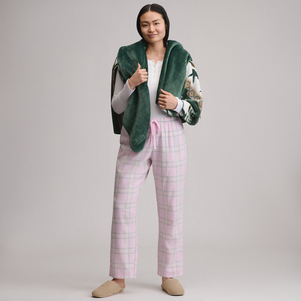 Women's Stines Flannel Sleep Pants-Light Pink-27
