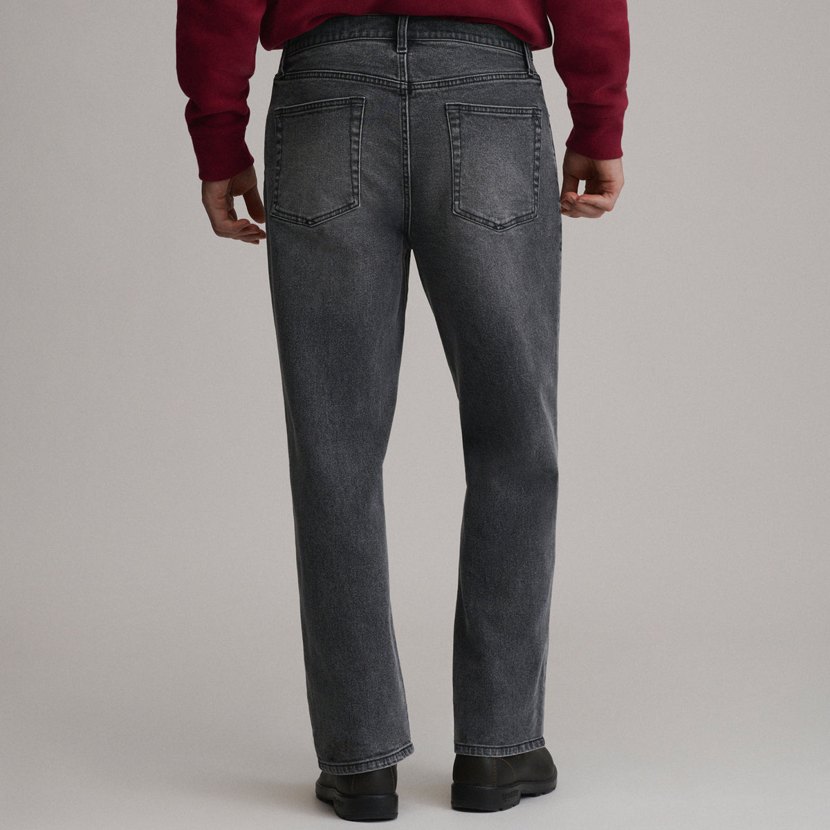 Men's Heritage Loose Fit Jeans-Faded Black-6