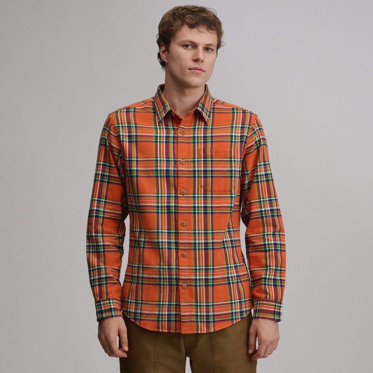 LS Eddie Bauers Favorite Flannel -Classic-Carrot-17