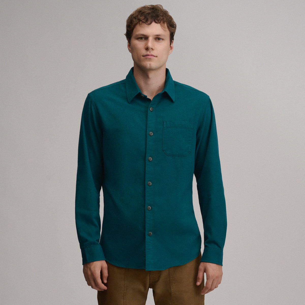 LS Eddie Bauers Favorite Flannel -Classic-Sea Glass-41