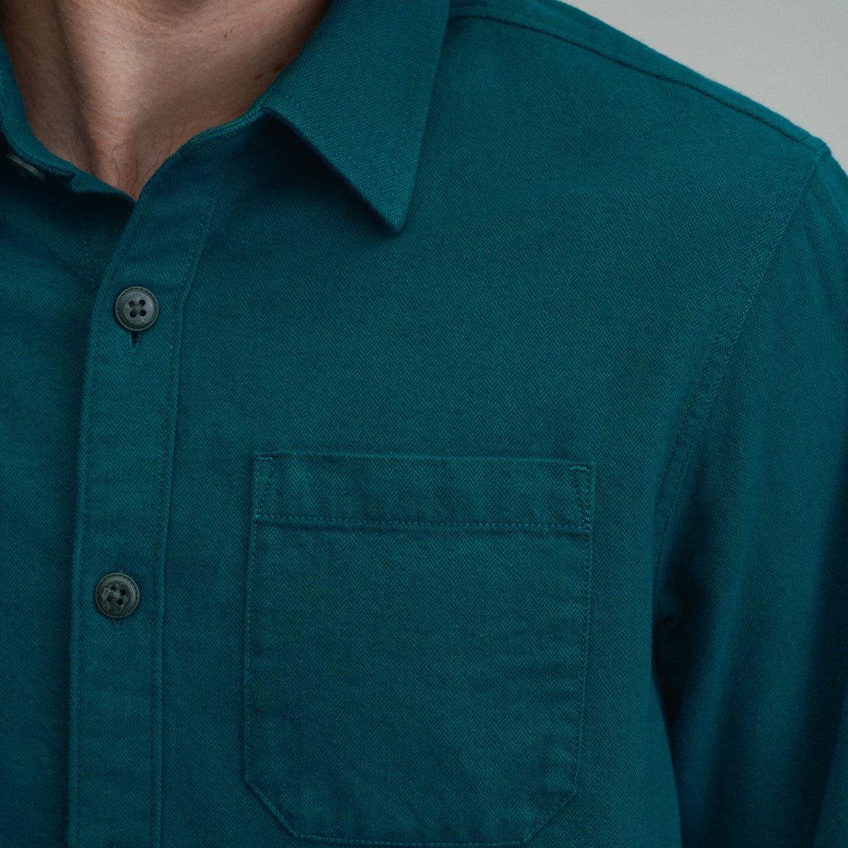 LS Eddie Bauers Favorite Flannel -Classic-Sea Glass-43
