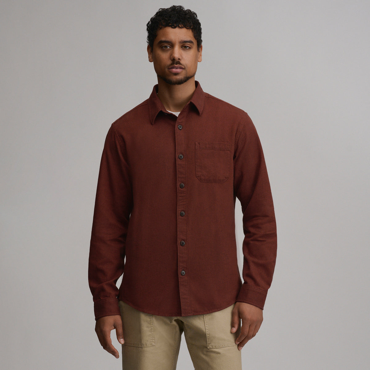 LS Eddie Bauers Favorite Flannel -Classic-Sable-57
