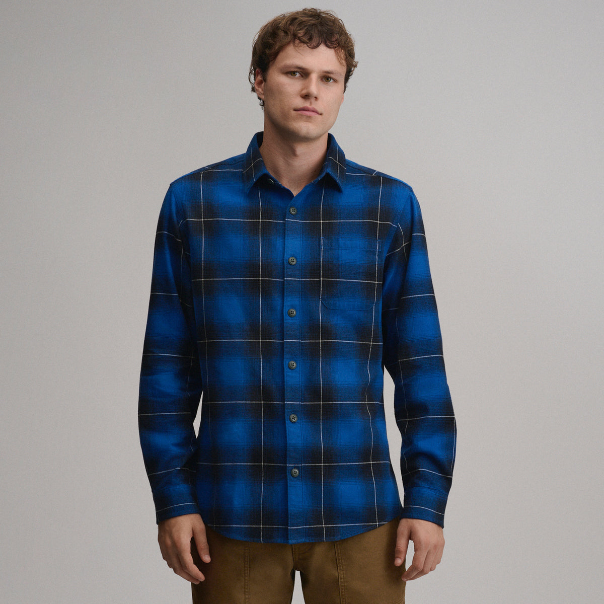 LS Eddie Bauers Favorite Flannel -Relaxed-Royal-9