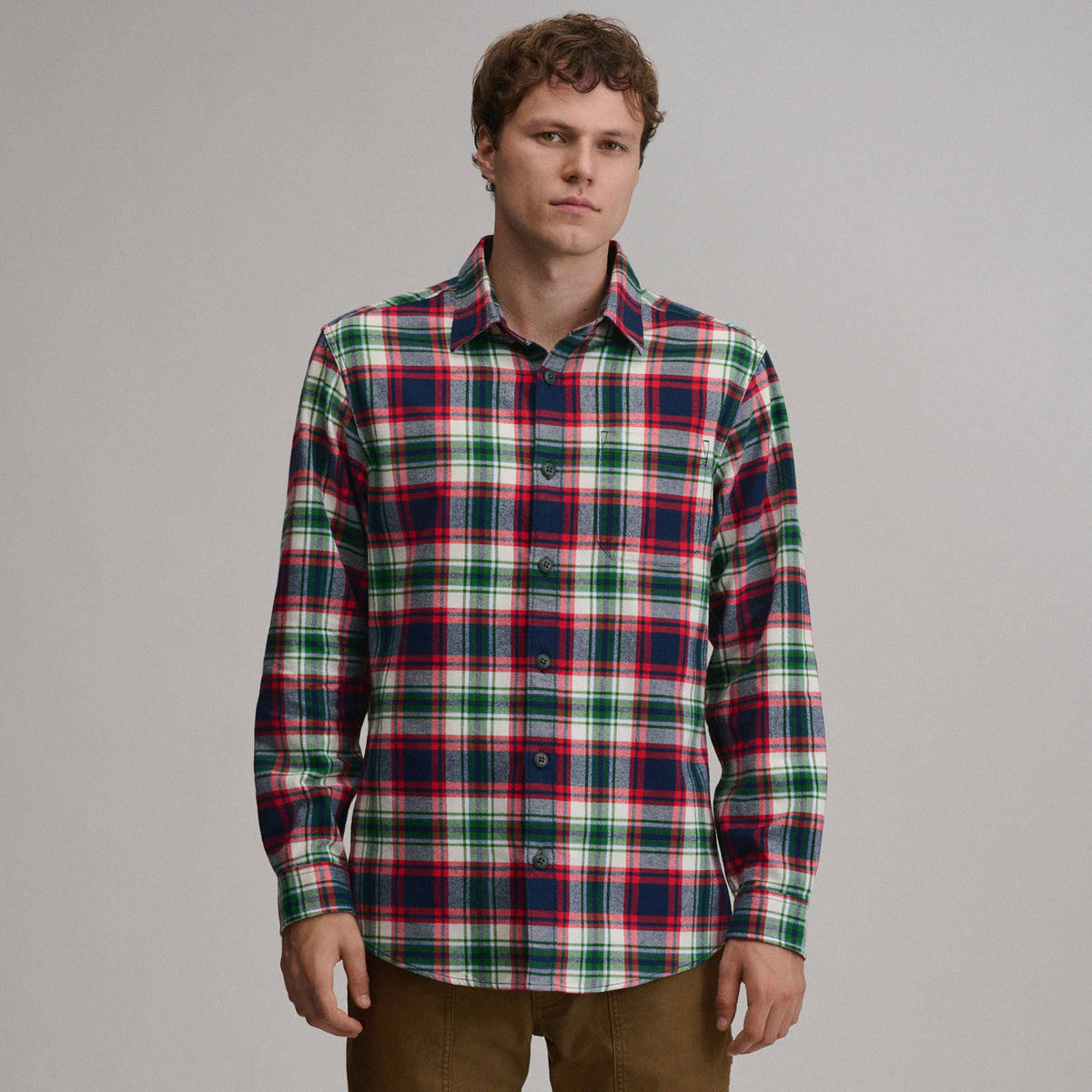 LS Eddie Bauers Favorite Flannel -Relaxed-Chili-17
