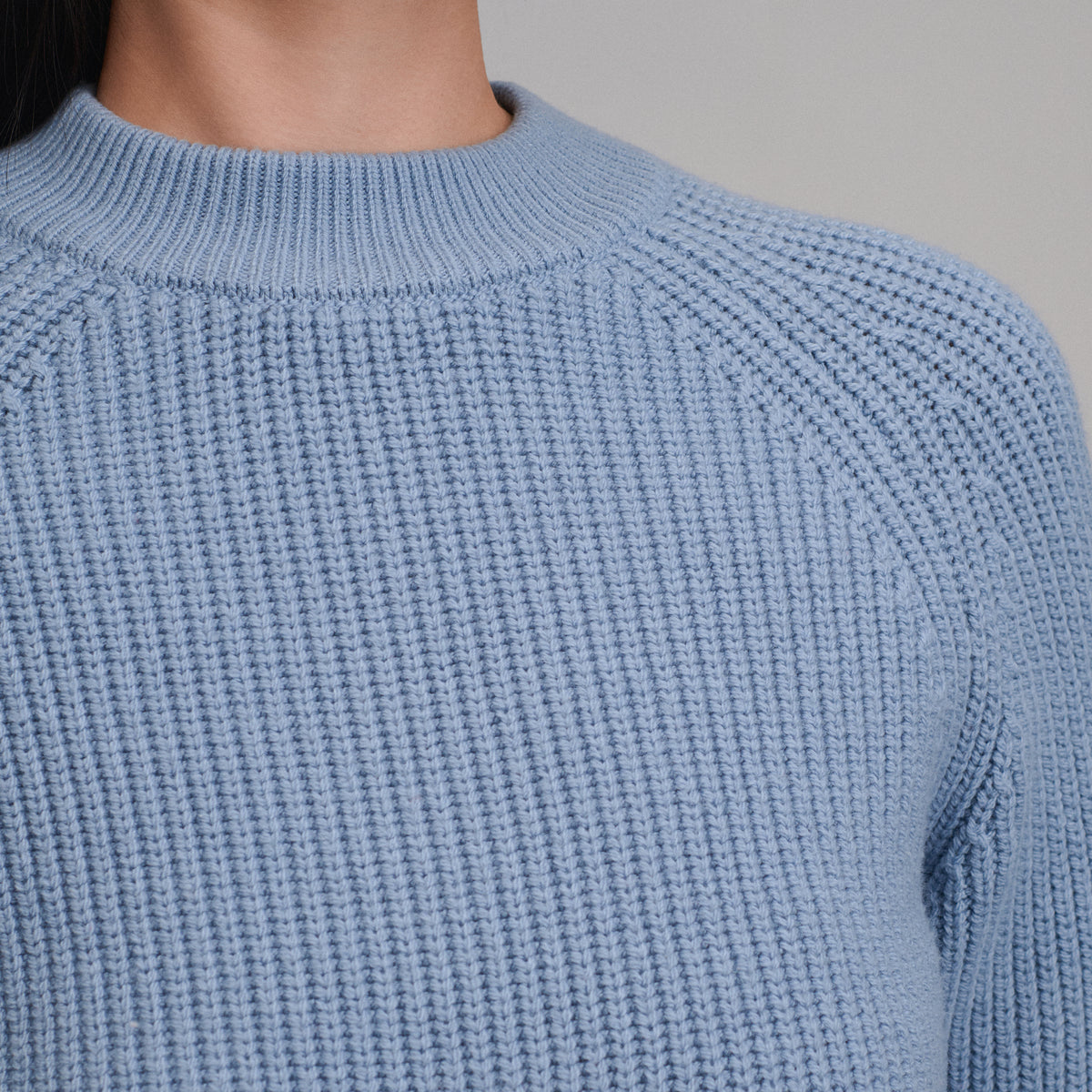 Women's Solid Mock-Neck Sweater -Cascade-3