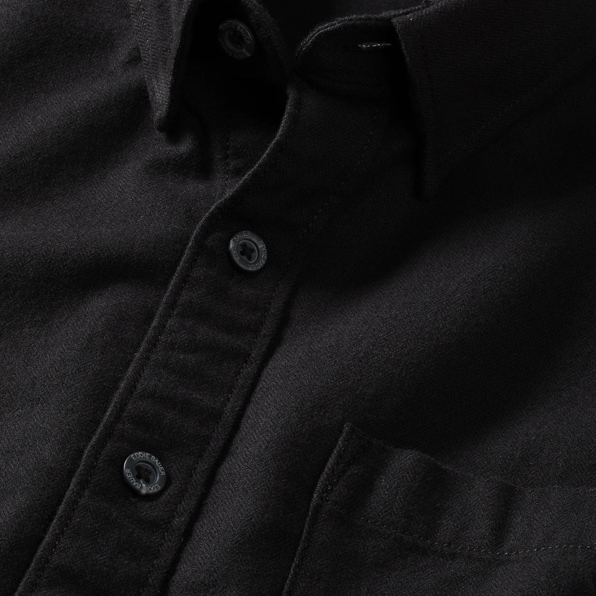 Men's Eddie's Favorite Flannel Classic Fit Shirt - Solid-Coal-Regular-13