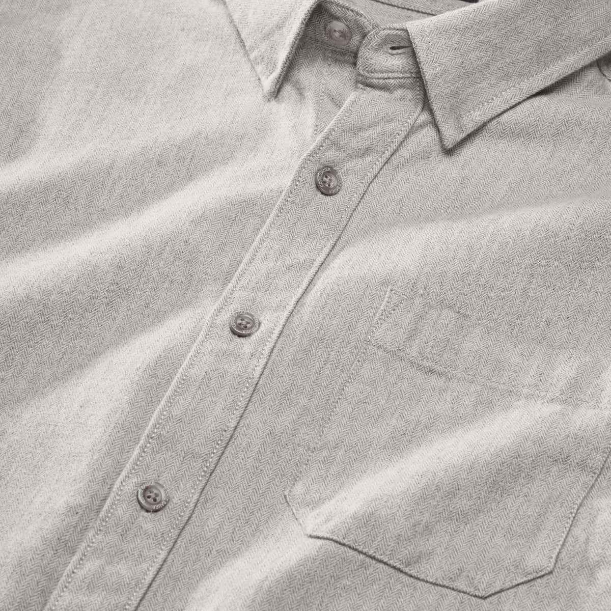 Men's Eddie's Favorite Flannel Classic Fit Shirt - Solid-Gray-Regular-3