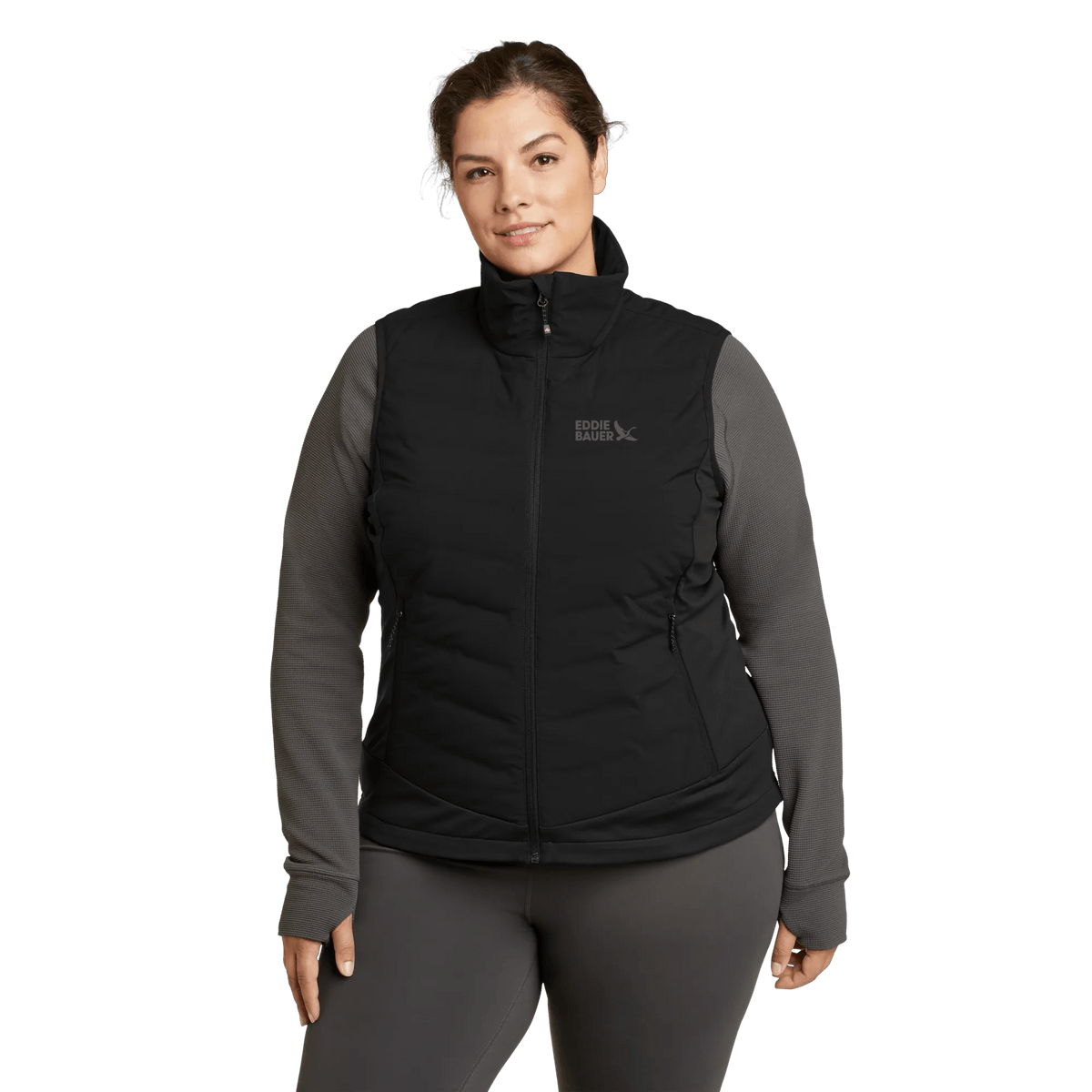 Women's MotionLoft Hybrid Down Vest-Black-Plus-4