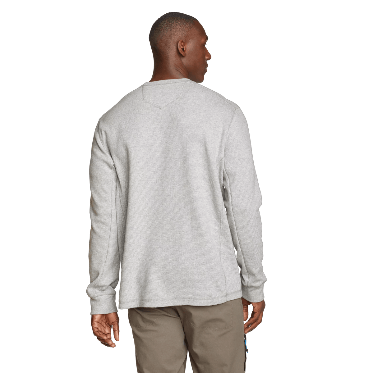 Men's Eddie's Favorite Ultrasoft Thermal Crew-Lt Htr Gray-Regular-6