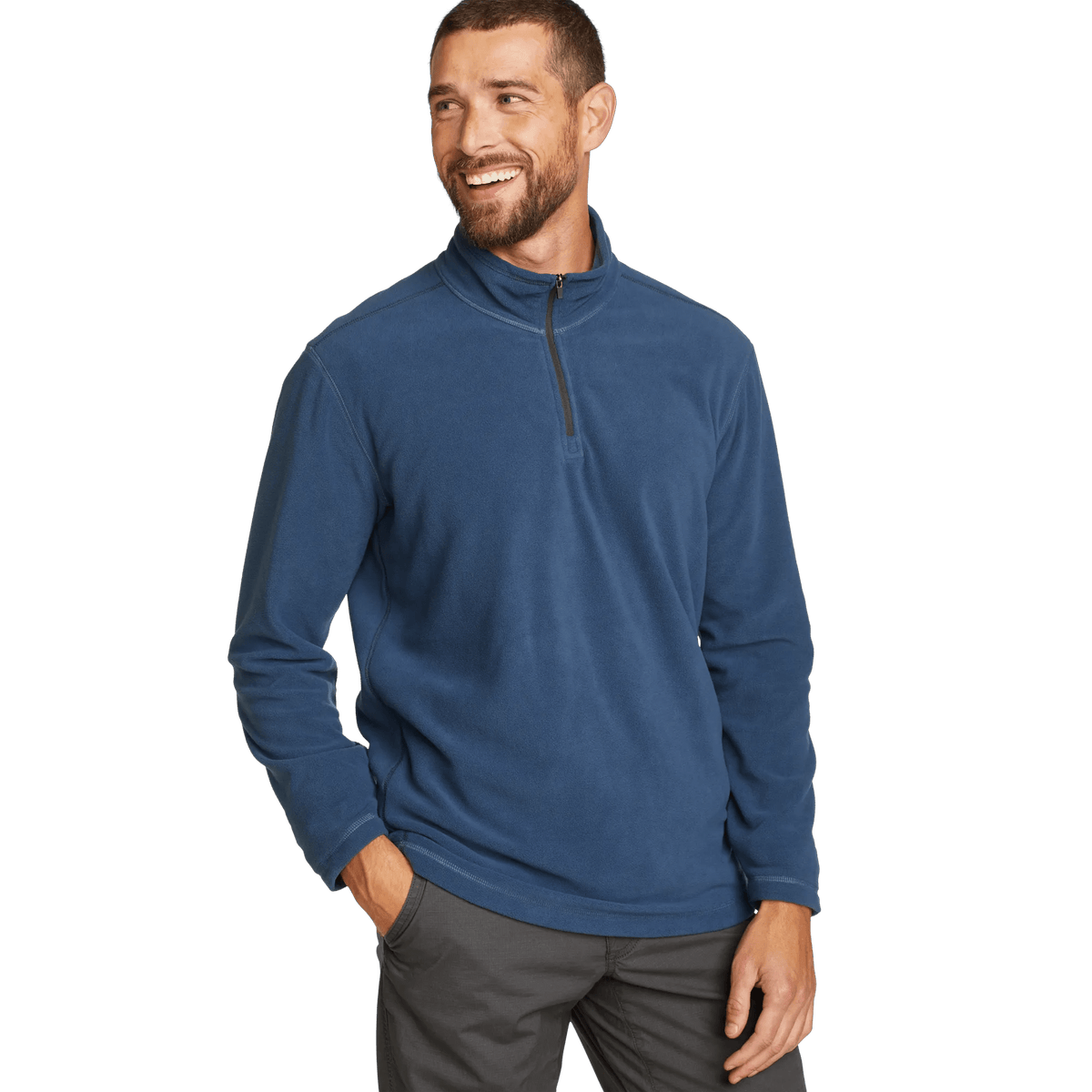 Men's Quest Fleece 1/4-Zip Pullover-Dusk-Regular-2