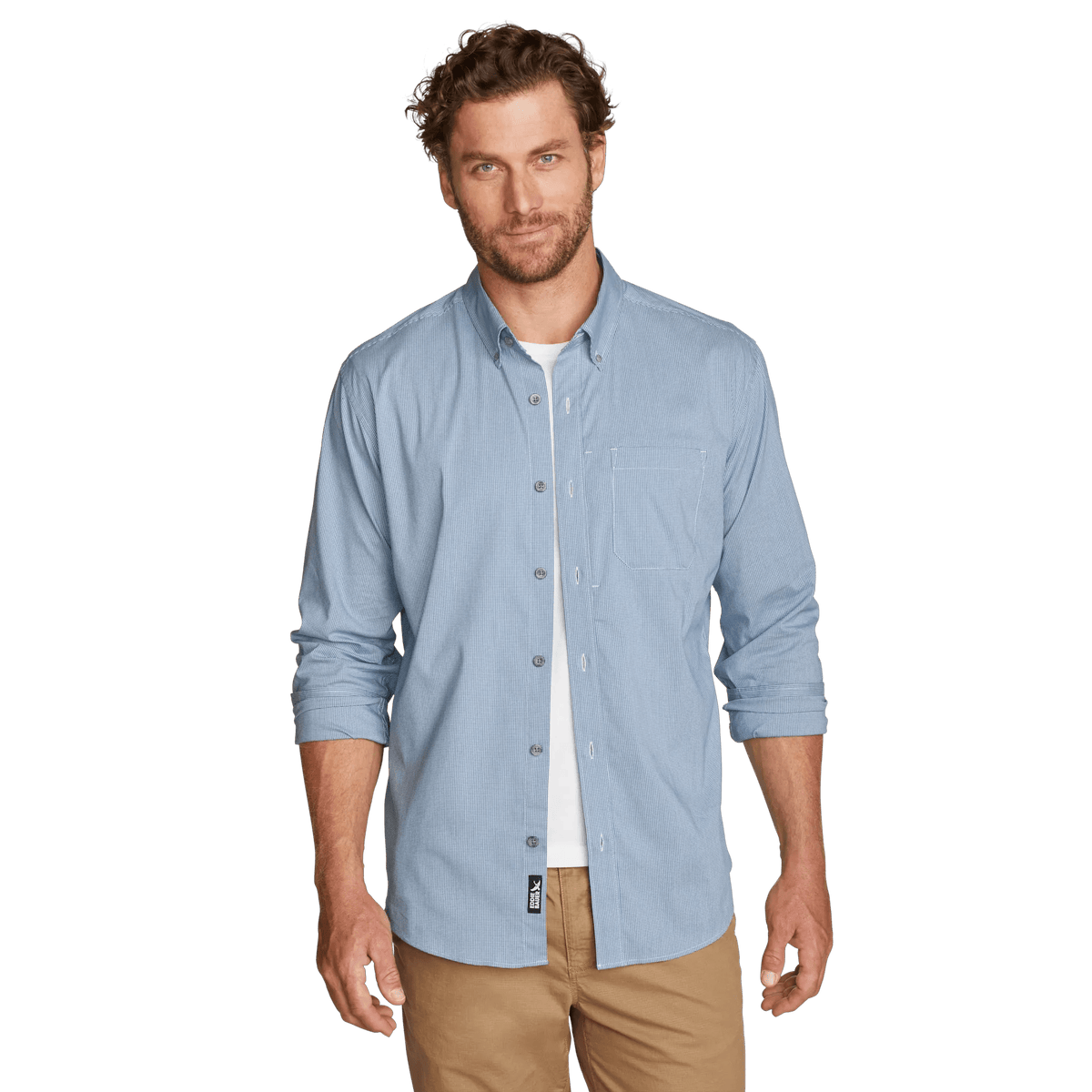 Men's Voyager Flex Long-Sleeve Shirt-True BLANK-Regular-1