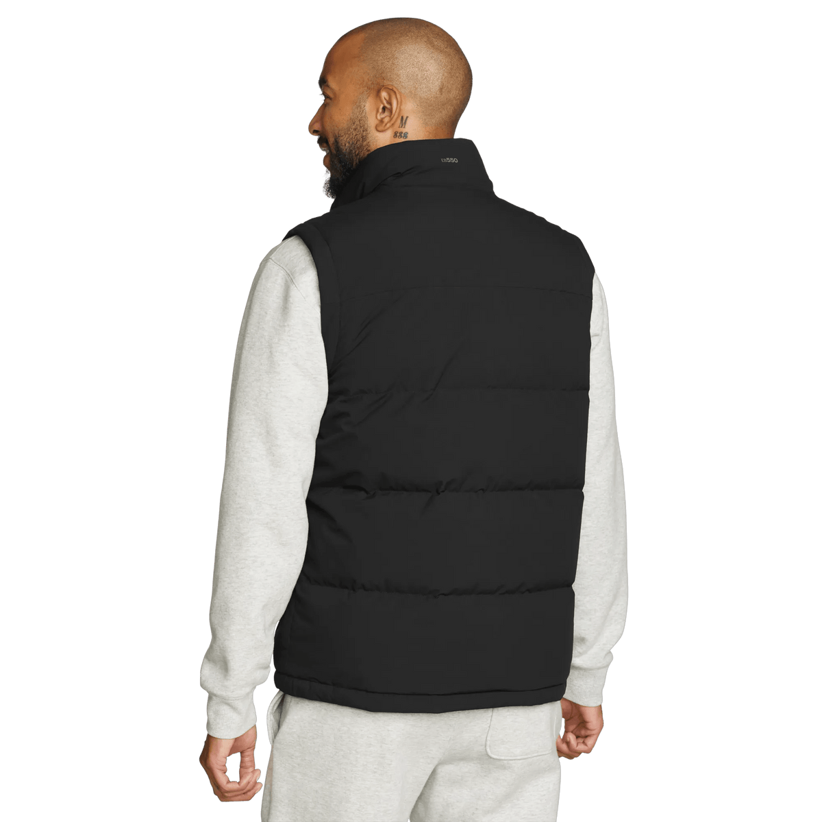 Men's Essential Down Vest-Black-Regular-3