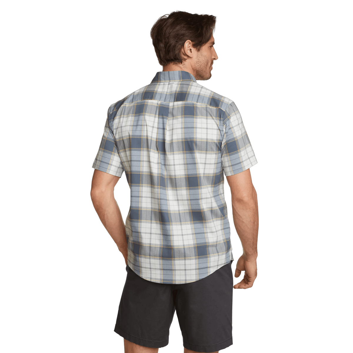 Men's Voyager Flex Short Sleeve Shirt Winter Blue Regular 18