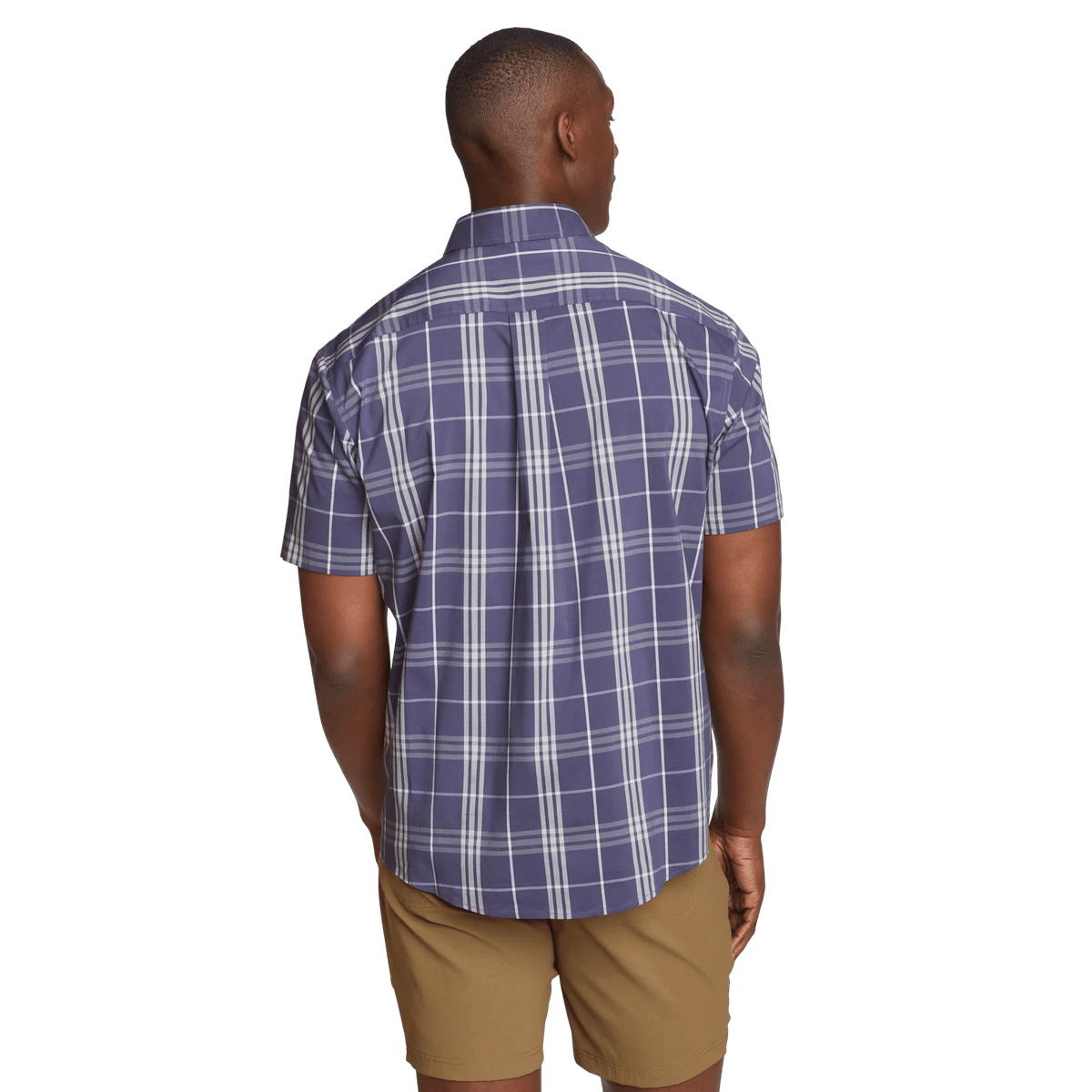 Men's Voyager Flex Short Sleeve Shirt Dk Mulberry Regular 8