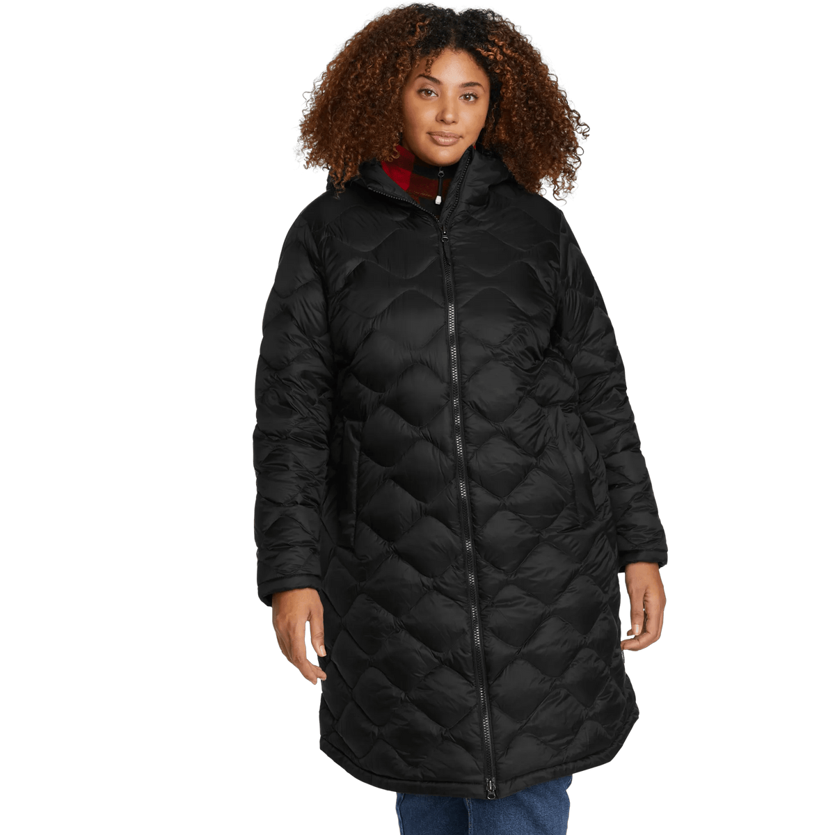 Women's Shaw Down Hooded Parka-Black-Plus-2