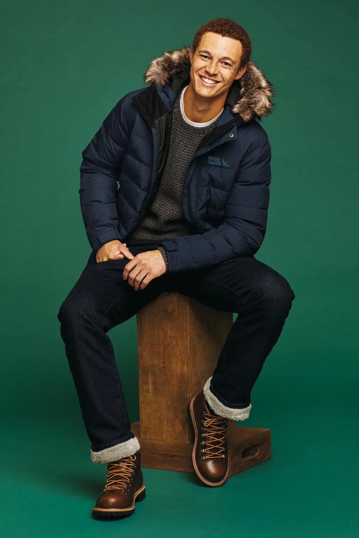 Men's Boundary Pass Down Hooded Parka-Brook-Regular-9